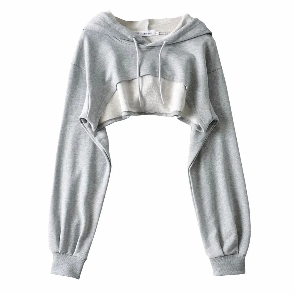 EZYFIT NANDINA CROPPED HOODIE