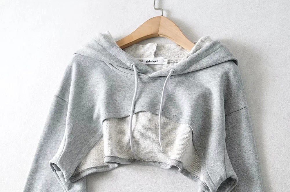 EZYFIT NANDINA CROPPED HOODIE