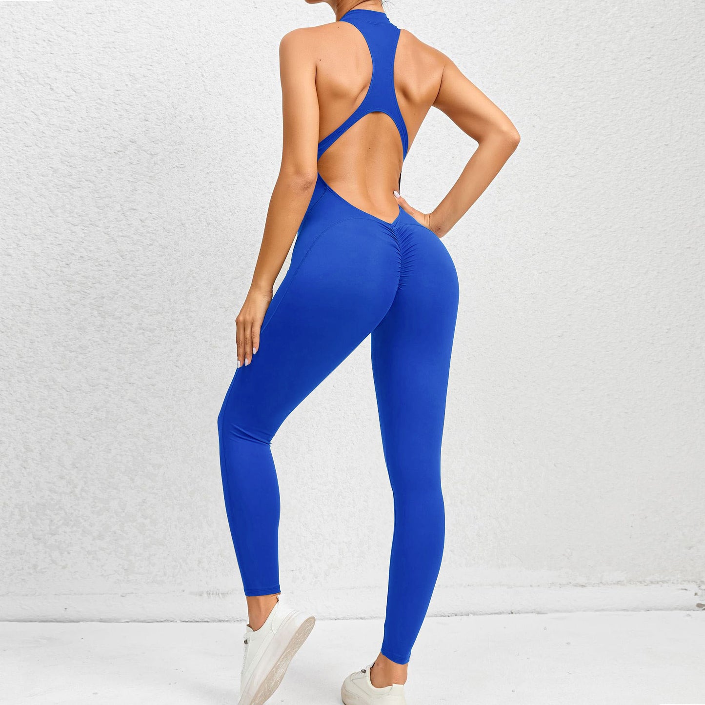 EZYFIT GILIA ZIPPER JUMPSUIT
