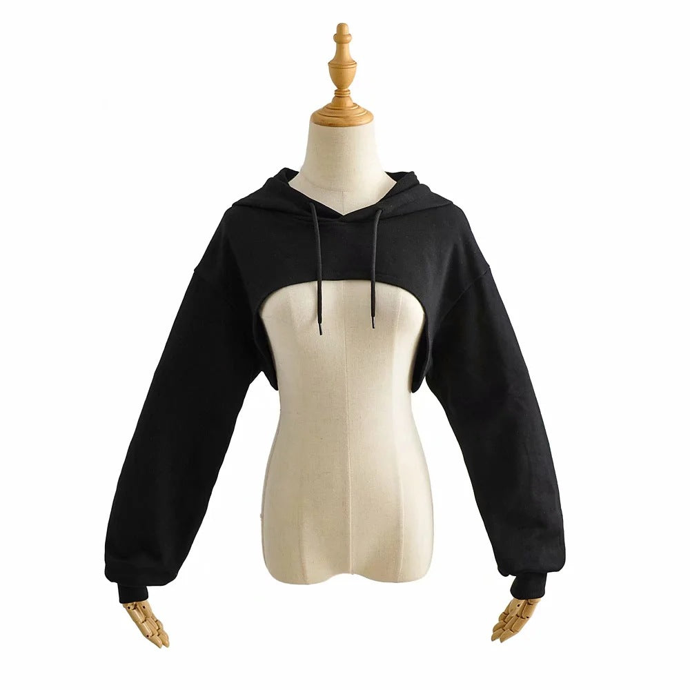 EZYFIT NANDINA CROPPED HOODIE