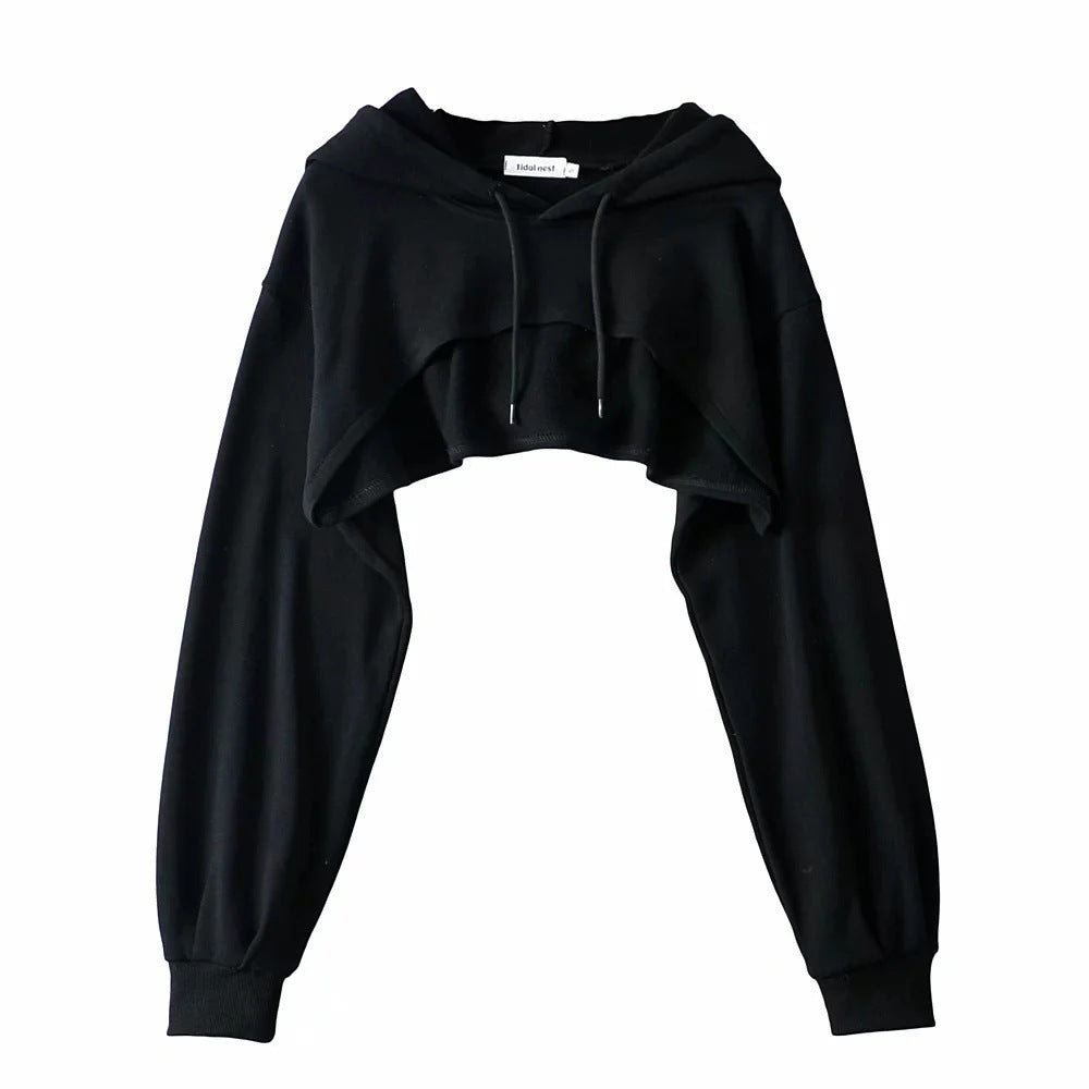 EZYFIT NANDINA CROPPED HOODIE