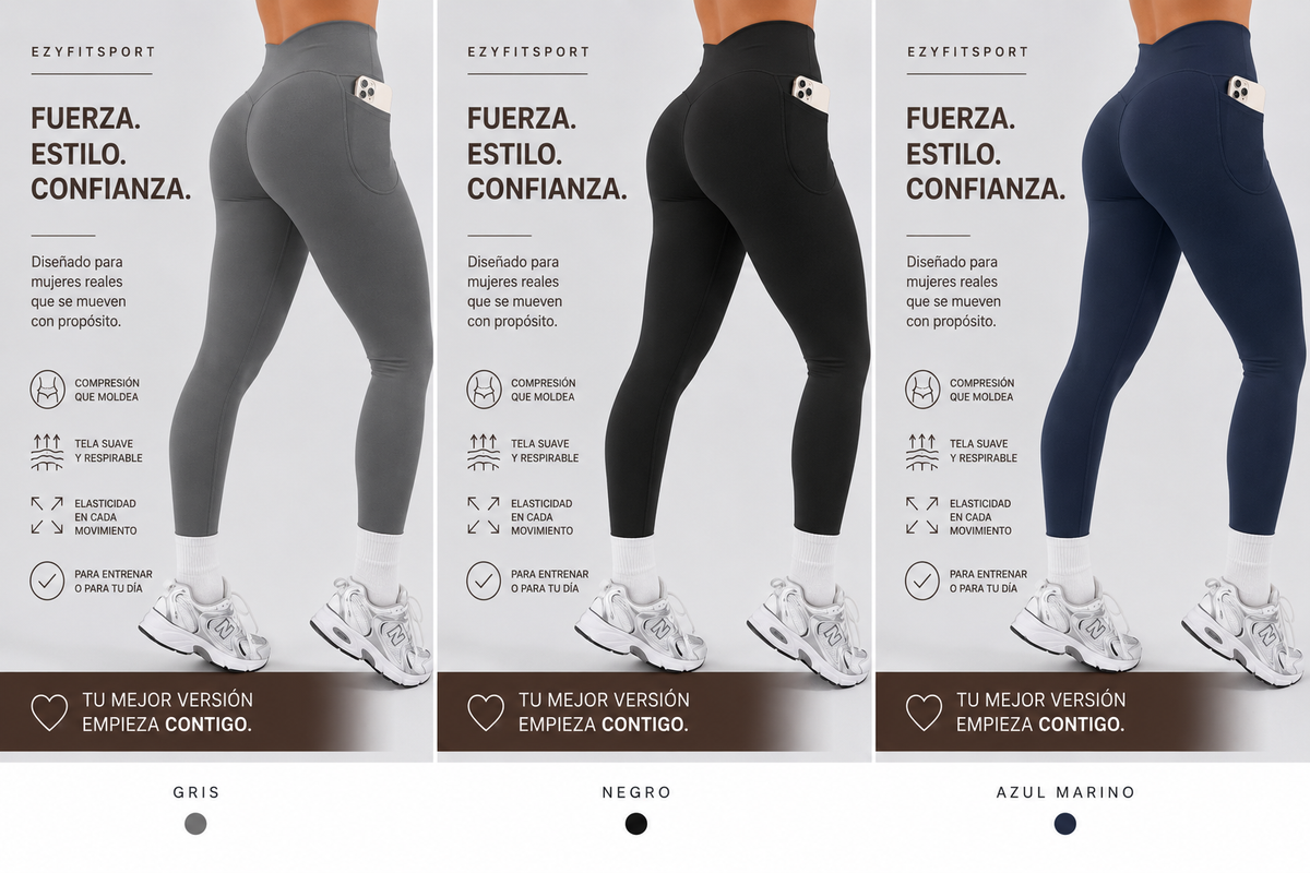 EZYFIT FUERZA LEGGINGS BOLSILLOS