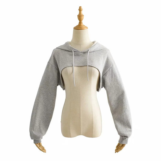EZYFIT NANDINA CROPPED HOODIE